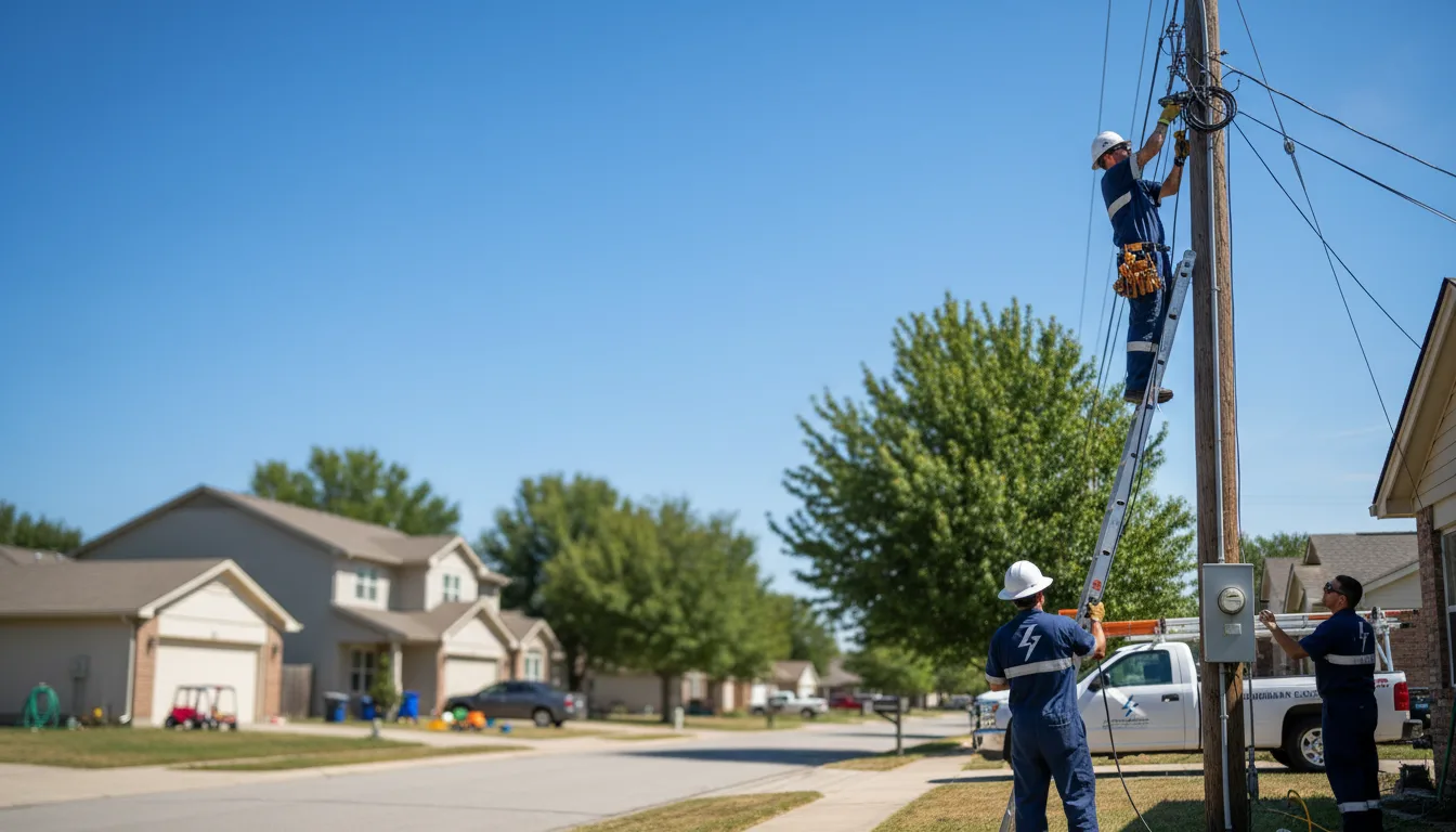 Residential electrician providing installation services in Syracuse, MO